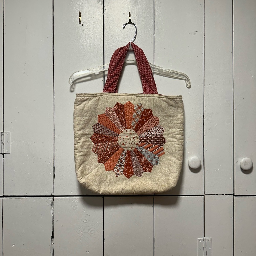 Vintage Handmade Quilted Tote